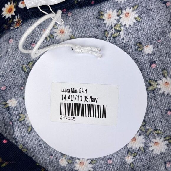 Princess Polly NWT Luisa Daisy Floral 90s Corduroy Mini Skirt - Picture 8 of 9